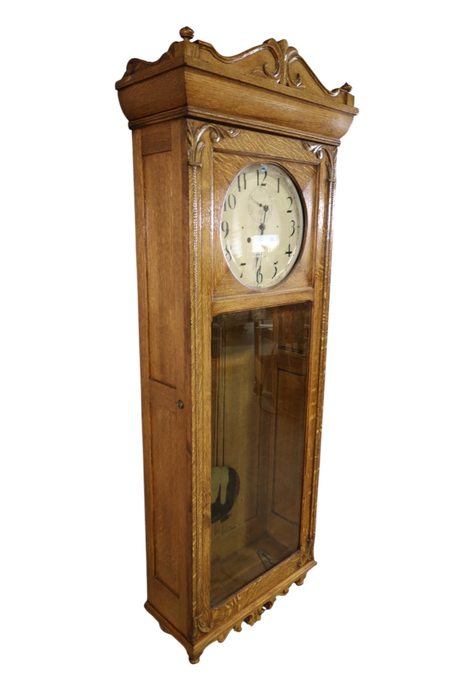OVER 5 FOOT TALL SETH THOMAS WALL CLOCK - 4