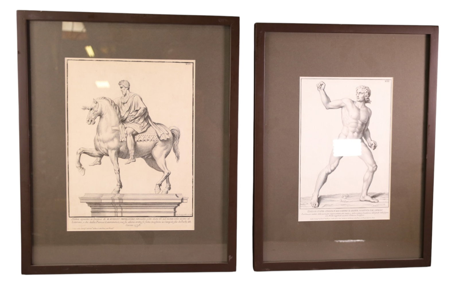 PAIR OF ENGRAVINGS: PAIR OF FRAMED ENGRAVINGS. 12" x 17"