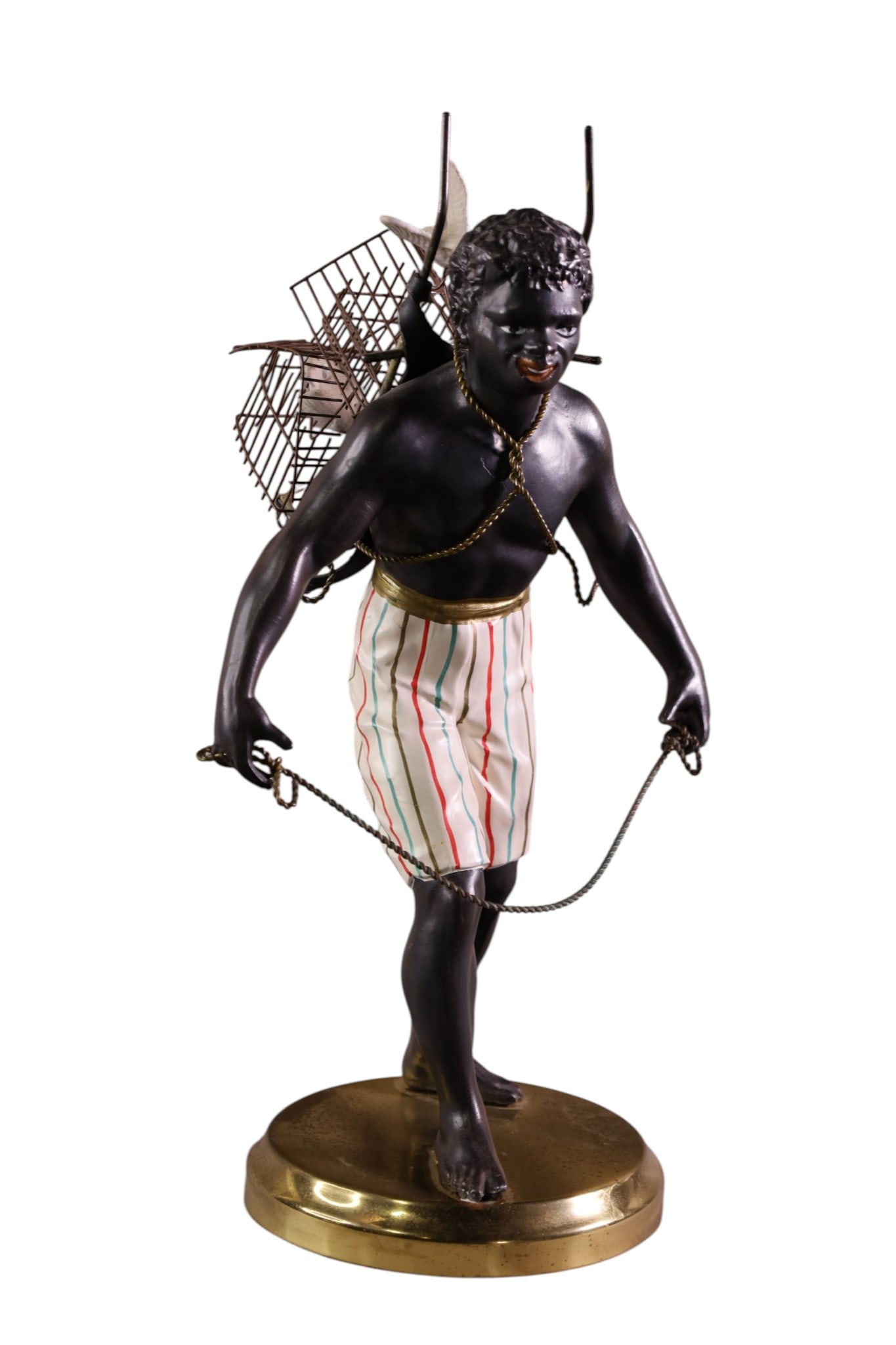 BLACKAMOOR FIGURE: BLACKAMOOR FIGURE, 15" H.