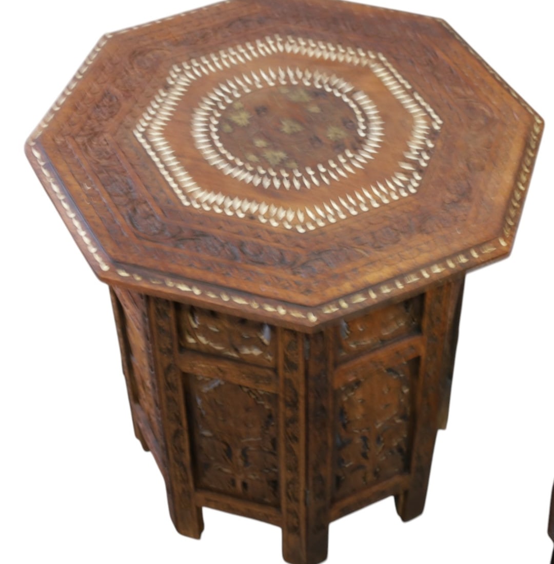 4 MOROCCAN SIDE TABLES - 3