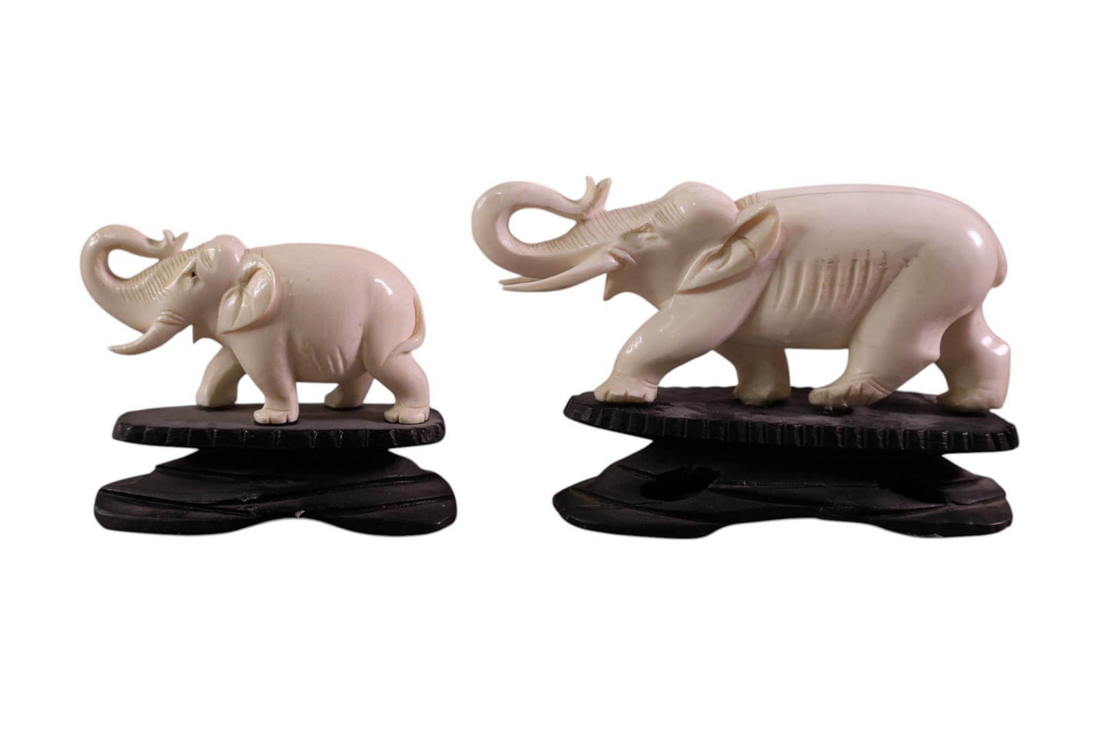 5 CARVED BONE ANIMAL FIGURES - 4