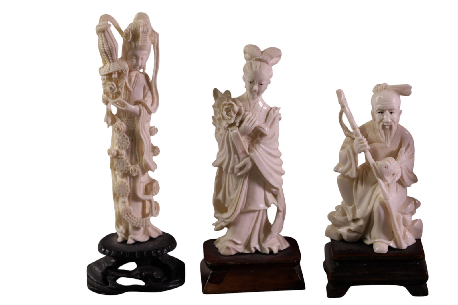6 CARVED BONE FIGURES - 4