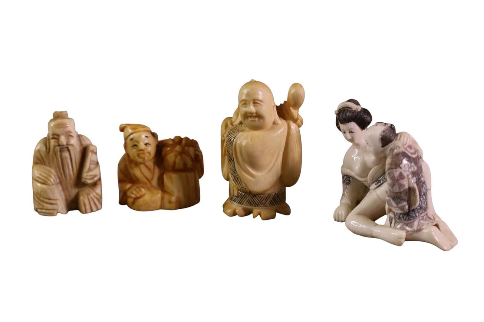 9 NETSUKIS & SMALL FIGURES - 4
