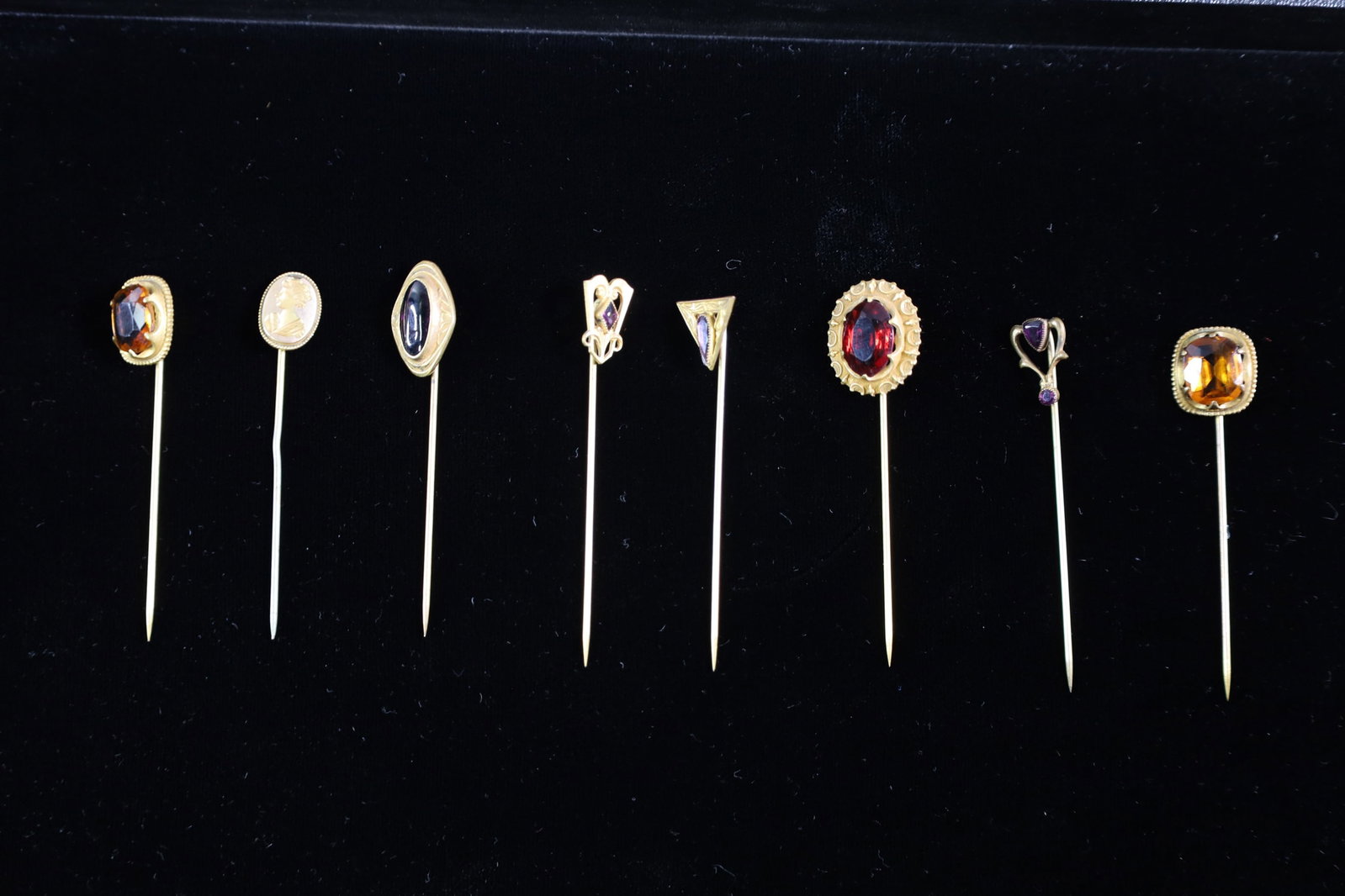 8 VICTORIAN HAT PINS (1 of 4)
