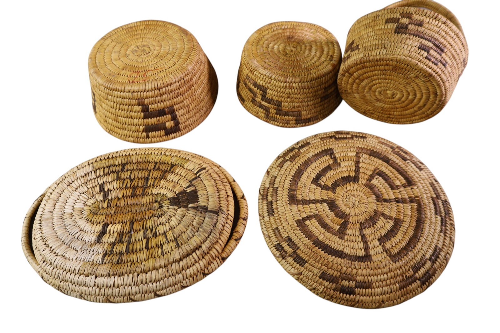 5 NATIVE AMERICAN BASKET ITEMS - 2