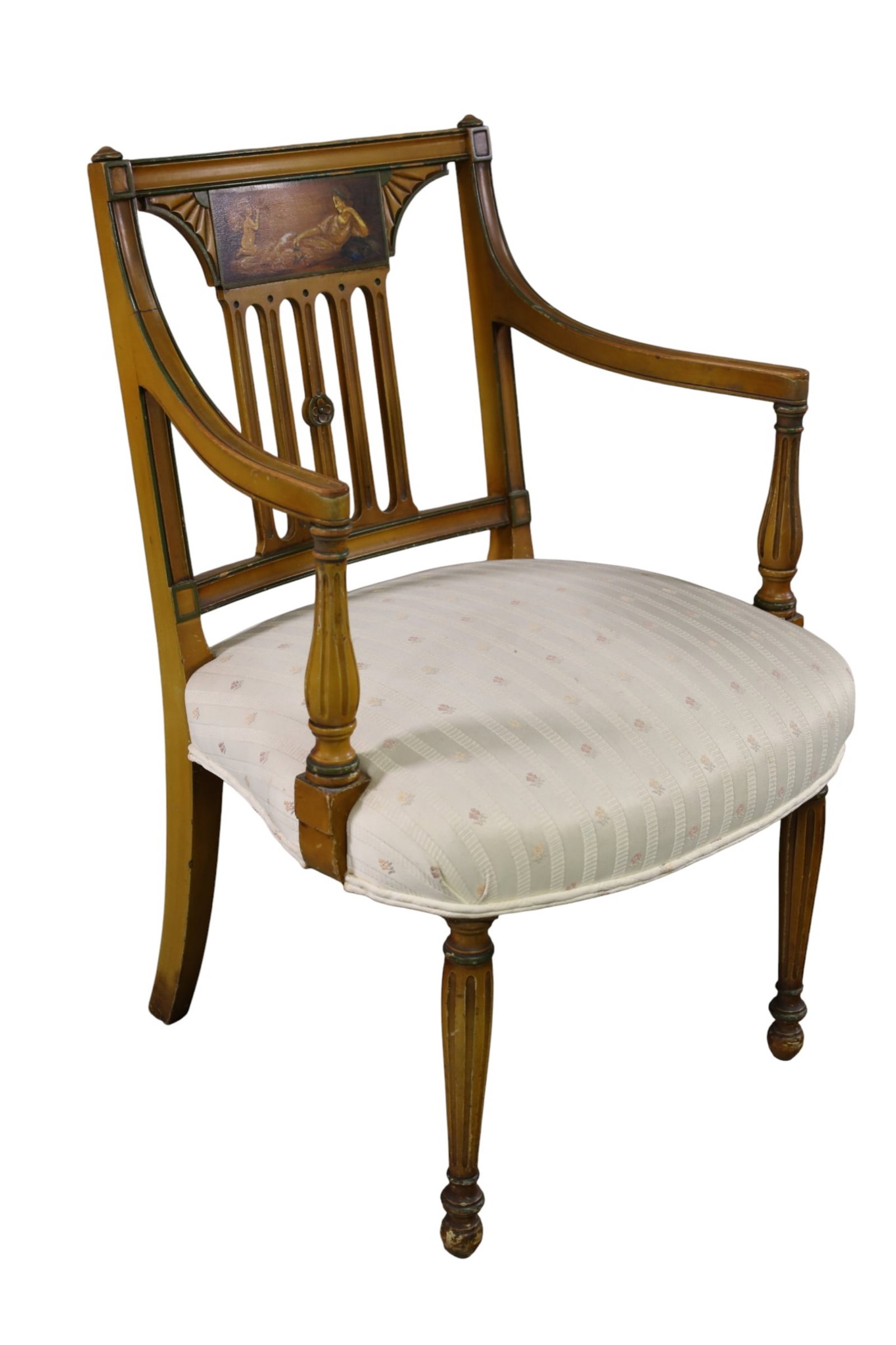 ADAMS STYLE SCENIC ARMCHAIR (1 of 3)