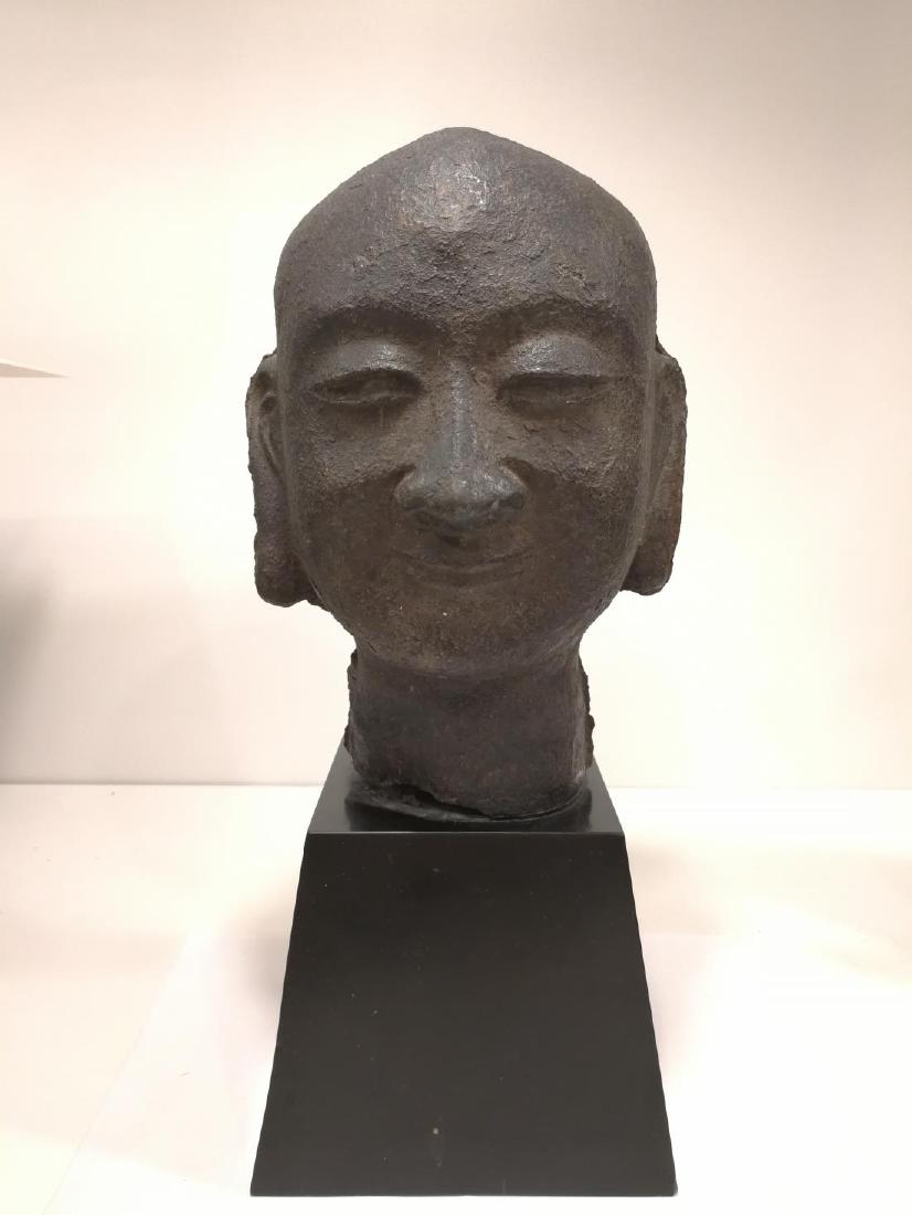 Song Dynasty Chinese Iron Buddha Head (1 of 6)