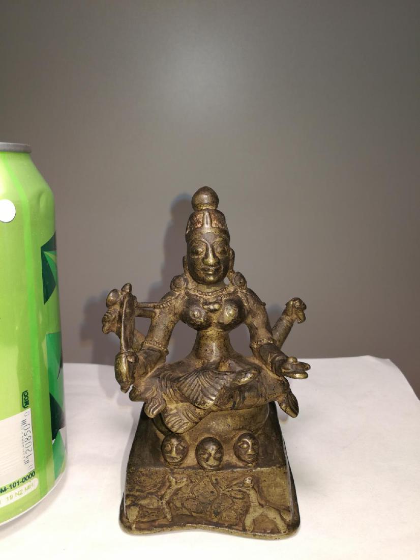 Rare Antique Indian Bronze Sitting Buddha (1 of 7)
