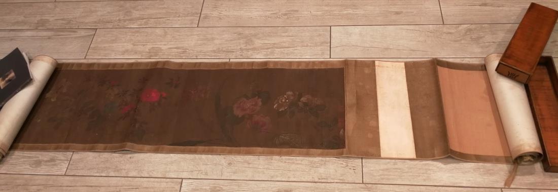 Antique Chinese Painting Long Scroll Signed  XU XI (1 of 9)