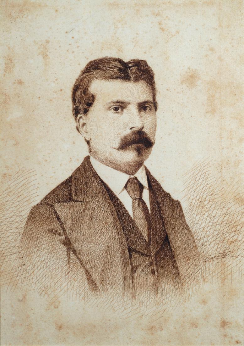 Giacomo Favretto (1849-1887), Ritratto maschile (1 of 1)