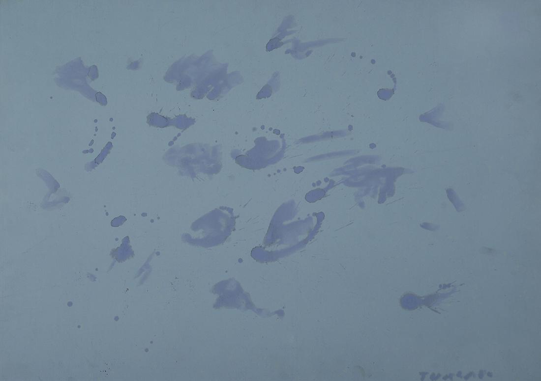 Giulio Turcato (1912-1995) Composizione 1960: Tempera su cartoncino, cm. 48x68 Fima in basso a destra. Autentica su foto Archivio Giulio Turcato, n. DSP188228ME11HB.