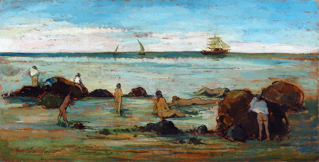 Giovanni Bartolena (1866-1942) Le bagnanti (1 of 1)