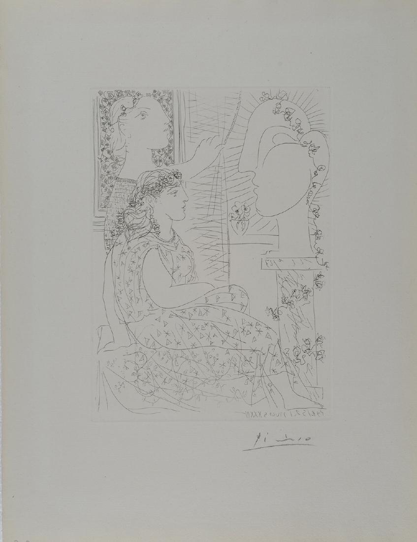 Pablo Picasso (1881-1973) Deux femmes regardant une (1 of 1)