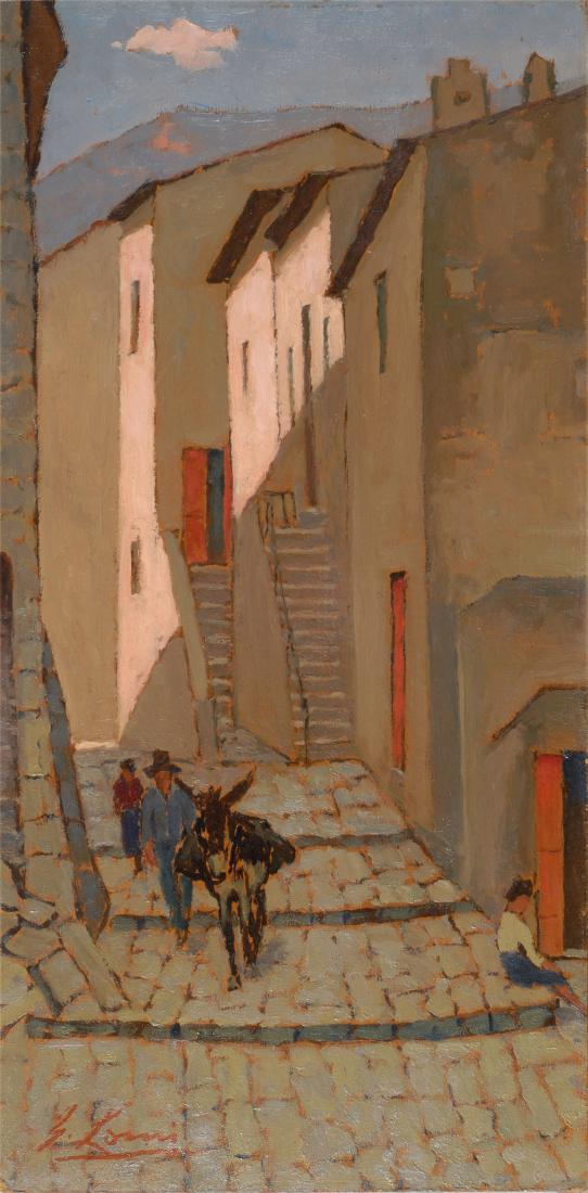 Giovanni Lomi (1889-1969) Scorcio di paese (1 of 1)