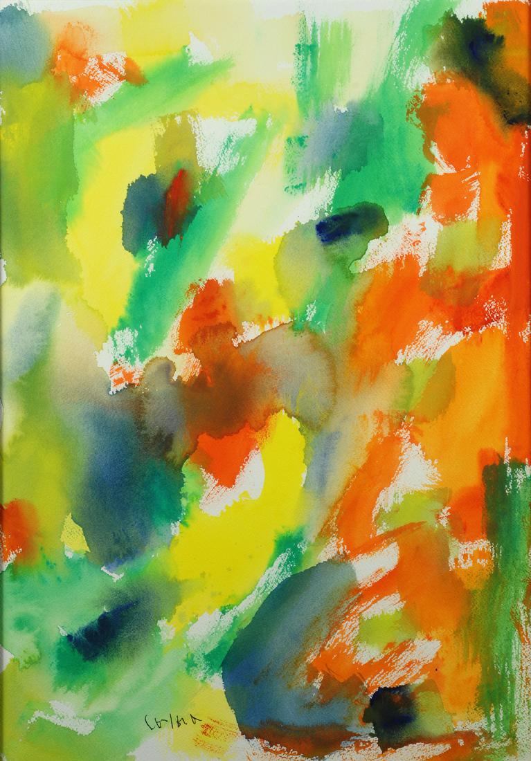 Antonio Corpora (1909-2004) Carnevale a Rio 2000: Acquerello su carta, cm. 51x36 Firma in basso a sinistra. Autentica dell'Autore su foto con timbro e etichette Archivio Antonio Corpora Giovanni Di Summa, Roma.