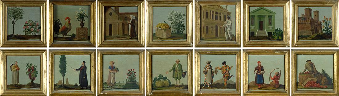 Scuola Veneta, XVIII Sec. Maschere di carnevale, figure (1 of 1)