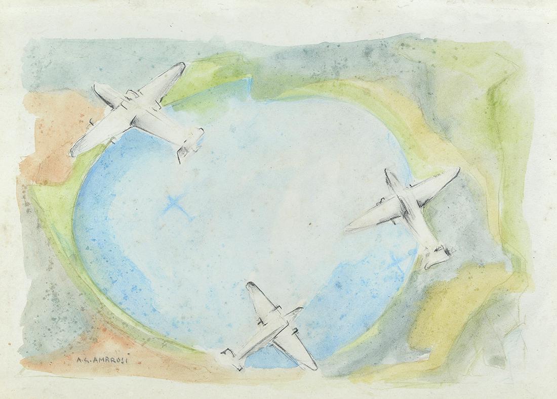 Alfredo Gauro Ambrosi (1901-1945) Aeropittura (1930) (1 of 1)