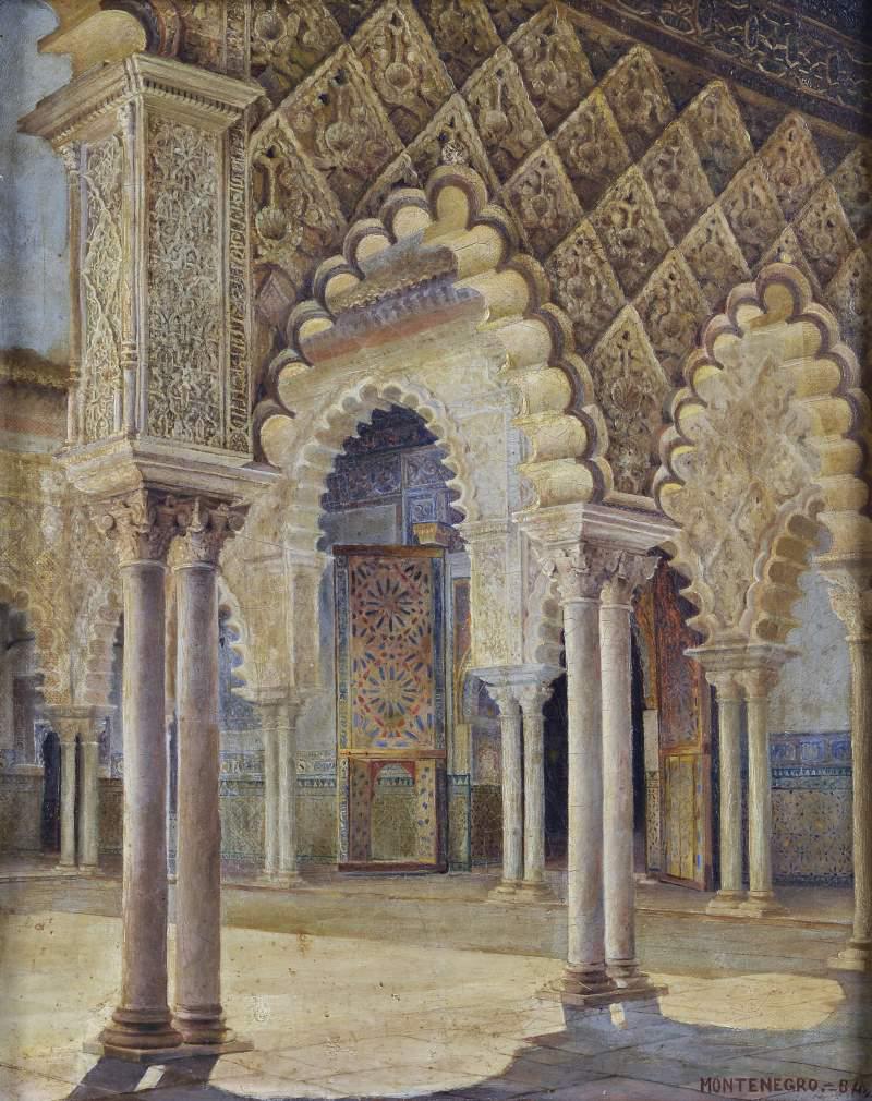Julio Montenegro (1867-1932) Chiostro arabo 1884 (1 of 1)