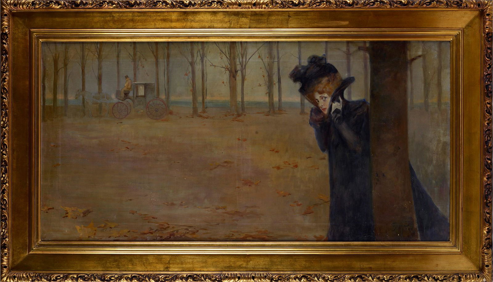 Aleardo Villa (Ravello 1865-Napoli 1906) Paesaggio con (1 of 2)