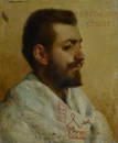 Vittorio Corcos (Livorno, 1859 - Firenze, 1933) - Ritratto virile, 1880