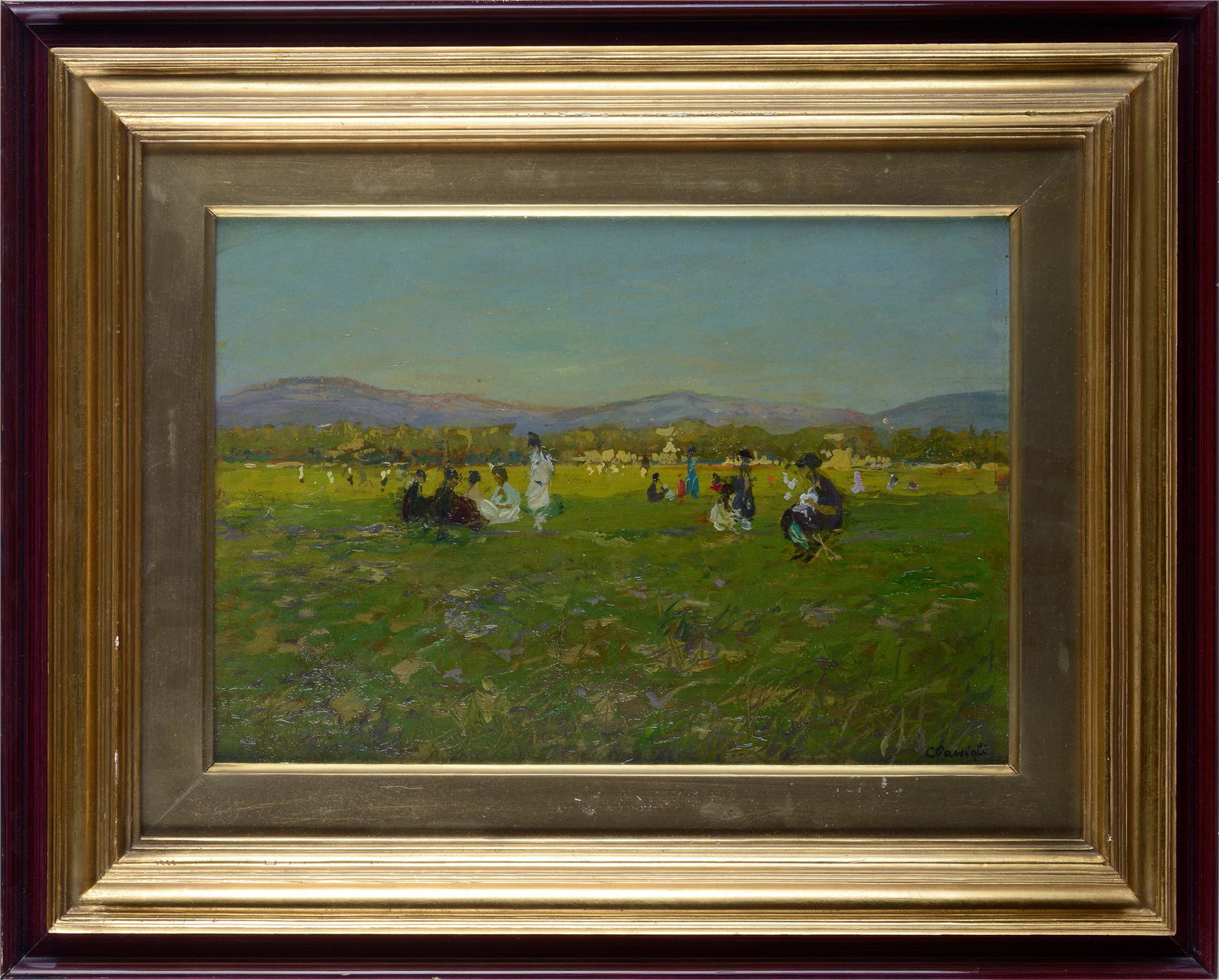 Carlo Passigli (Firenze, 1881 - 1953) - All'aperto (1 of 2)