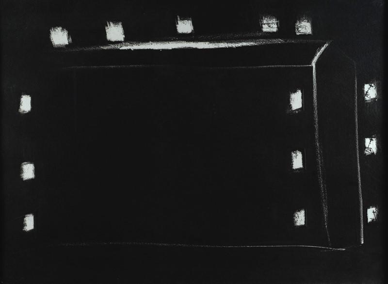 Enzo Cucchi (Morro d'Alba, 1950 - ) - Senza titolo: Acquatinta, mm. 610x830; es. IV/XVIII. Firma in basso a destra, tiratura in basso a sinistra.
