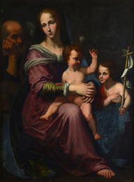Pier Antonio Michi (Firenze, - 1656) - Sacra Famiglia con San Giovannino