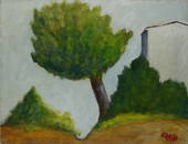 Ottone Rosai (Firenze, 1895 - Ivrea, 1957) - Paesaggio
