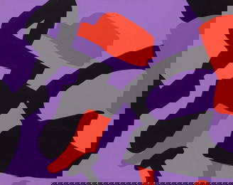 Carla Accardi (Trapani, 1924 - 2014) - Viola rosso, 2011