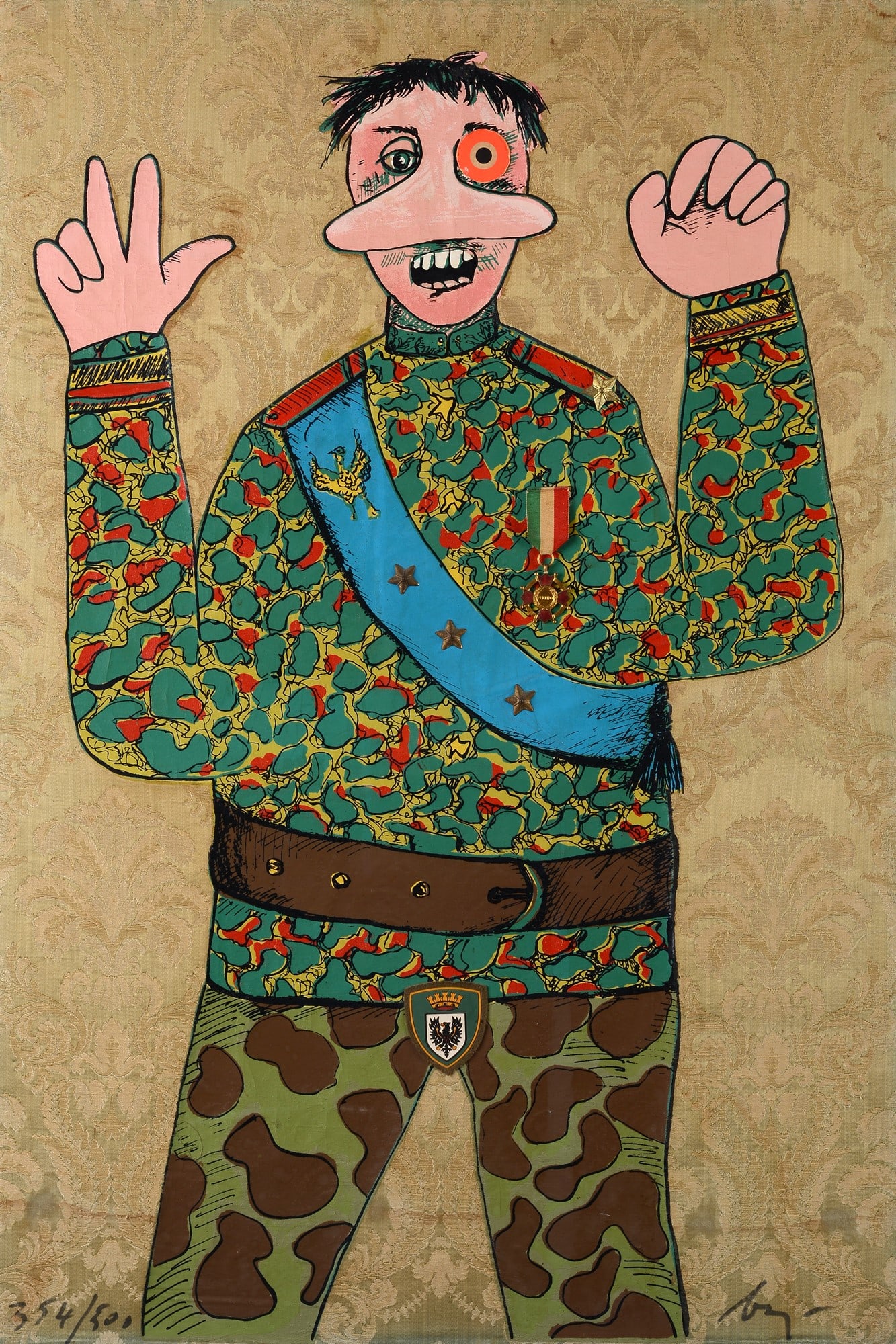 Enrico Baj (Milano, 1924 - 2003) - Generale Antico (1 of 3)