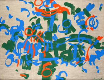 Carla Accardi (Trapani, 1924 - 2014) - Rossoverdeazzurro, 1988