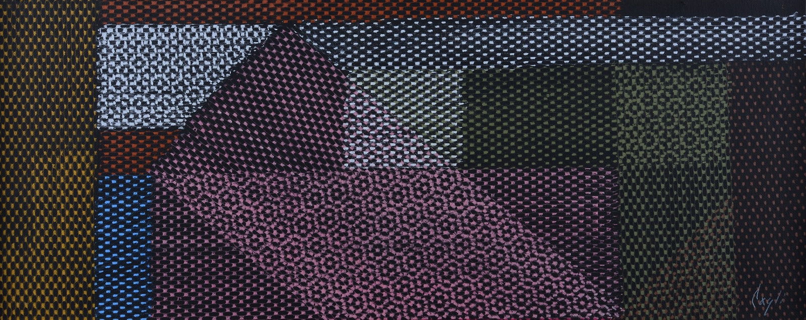 Corrado Cagli (Ancona, 1910 - Roma, 1976) - Senza titolo: Pastelli cerosi ad olio su carta intelata, cm. 30x70. Firma in basso a destra. Certificato di autenticit? Archivio Corrado Cagli, con n. 00040. 1957