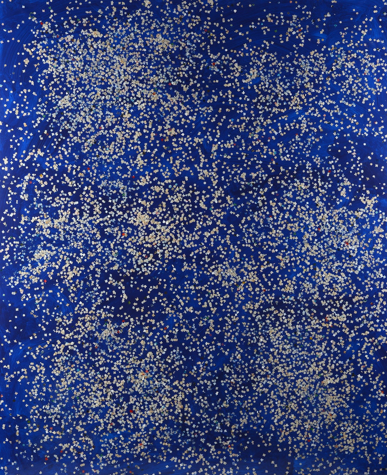 Tano Festa (Roma, 1938 - 1988) - Coriandolo: Acrilico e coriandoli su tela, cm. 160x130. Provenienza: Collezione Jacorossi.L'opera ? registrata presso l'Archivio Tano Festa con n. 861613/j99061.?Autentica dell'archivio, su foto. . 1986Acrilico e