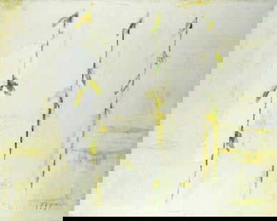Piero Pizzi Cannella (Roma, 1955) - I fiori secchi: Olio su tela, cm. 95x115. Titolo e data in basso a destra. Sul verso: firma e data. Autentica dell'autore su foto, con timbro Galleria Arte Moderna Volos, Roma. 1997