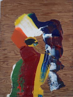 Paul Jenkins (Kansas City, 1923 - 2012) - Senza titolo: Acrilici su legno, cm. 64,5x47. Firma in basso a destra.