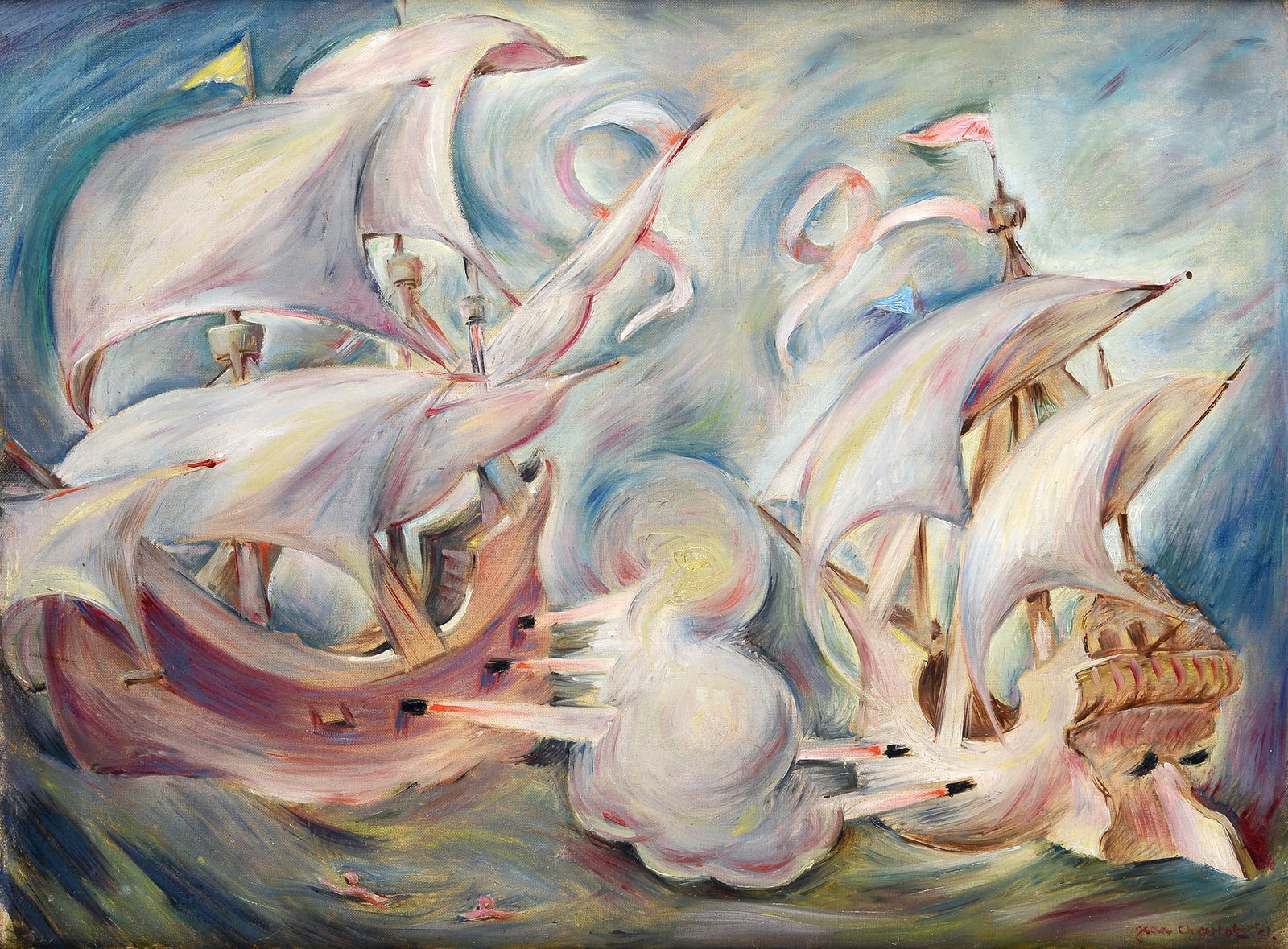 Jean Charlot (1898 - 1979) - Veliero, 1931 (1 of 3)