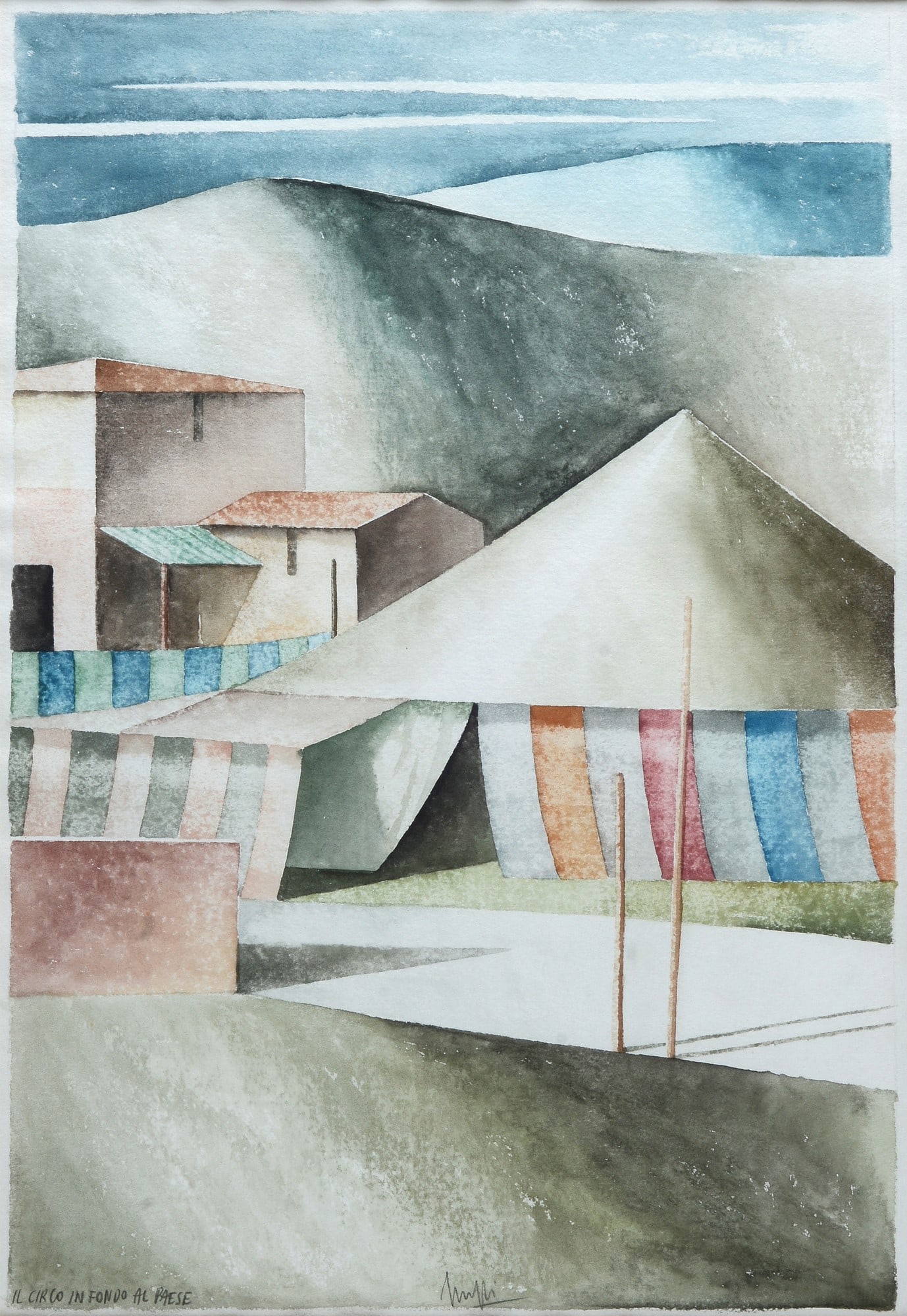 Marcello Scuffi (Tizzana, 1948 - Quarrata, 2021) - Il circo in fondo al paese, 1992 (1 of 2)