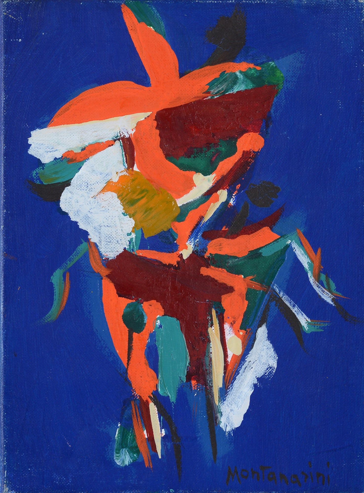 Luigi Montanarini (Firenze, 1906 - Roma, 1998) - Fiori rossi (1 of 3)