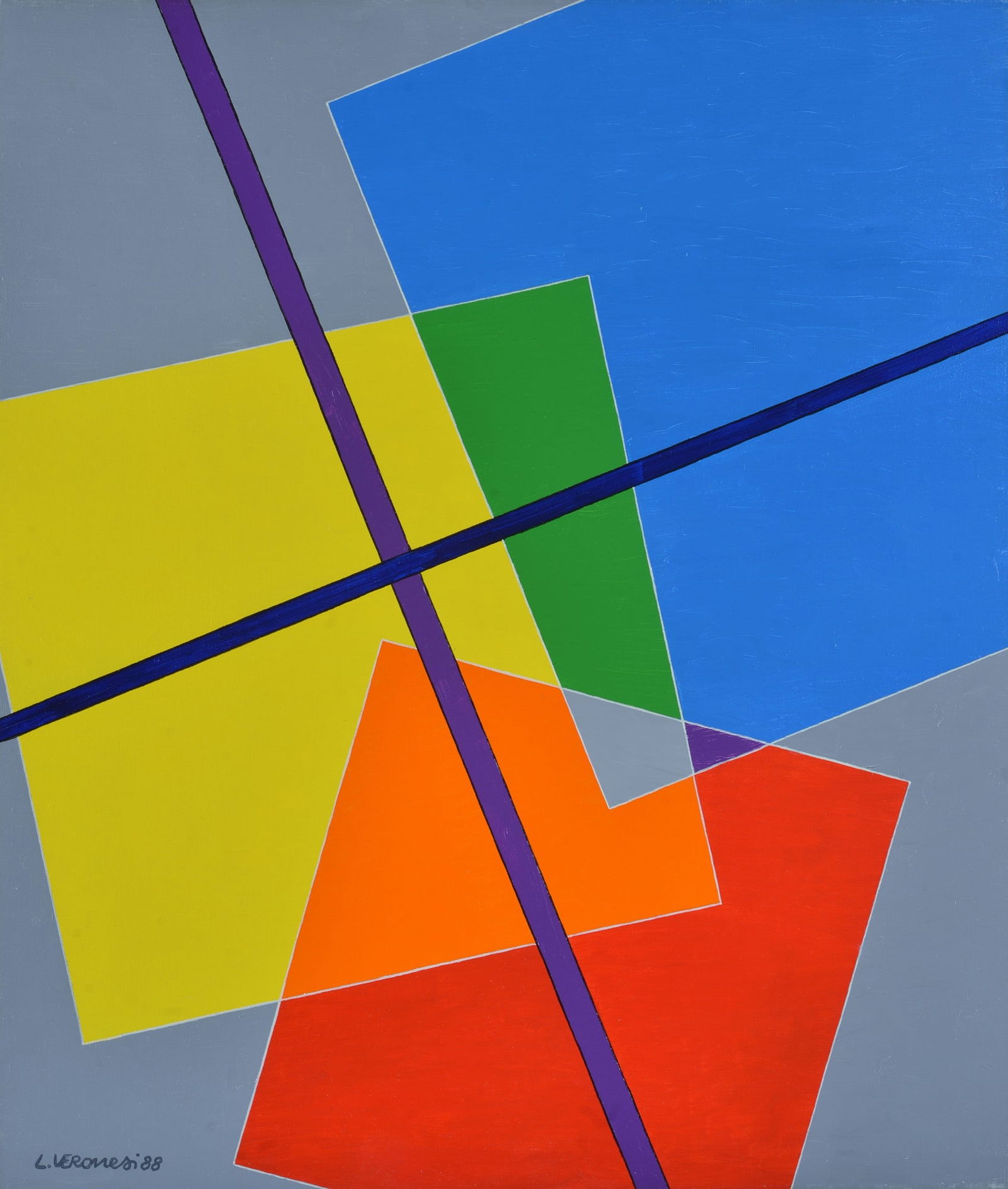 Luigi Veronesi (Milano, 1908 - 1998) - COSTRUZIONE KSI N. 2, 1988 (1 of 3)