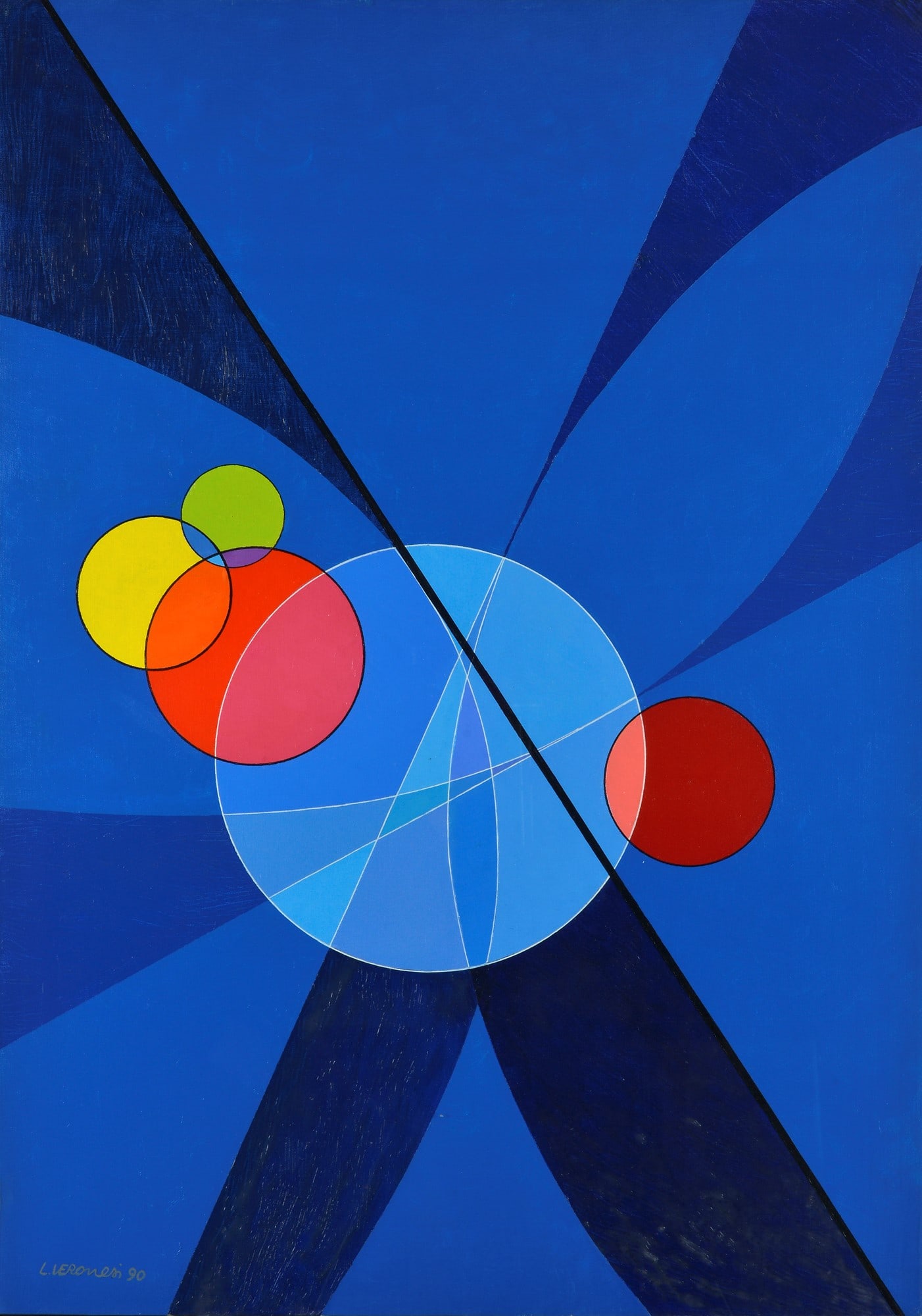 Luigi Veronesi (Milano, 1908 - 1998) - COMPOSIZIONE KS21, 1990? (1 of 3)