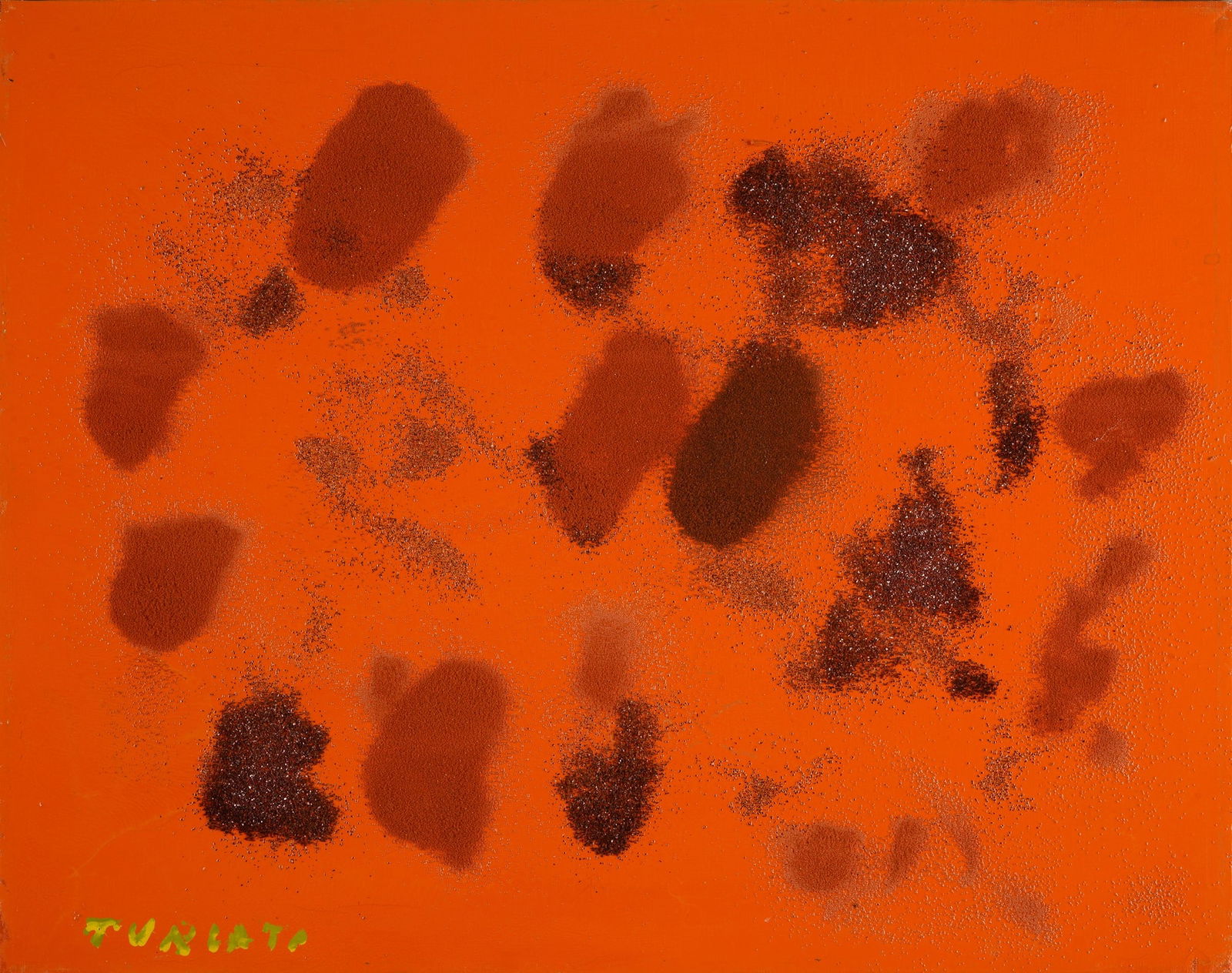 Giulio Turcato (Mantova, 1912 - Roma, 1995) - Cangiante arancio, Fine anni '70 (1 of 3)