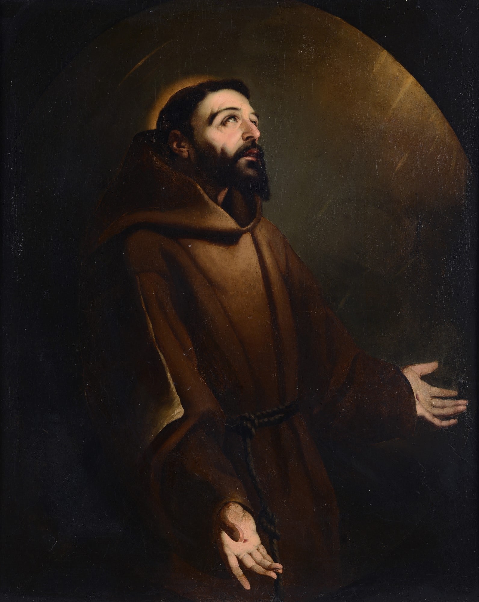 Scuola spagnola, XVIII-XIX sec. - San Francesco riceve le stimmate (1 of 3)