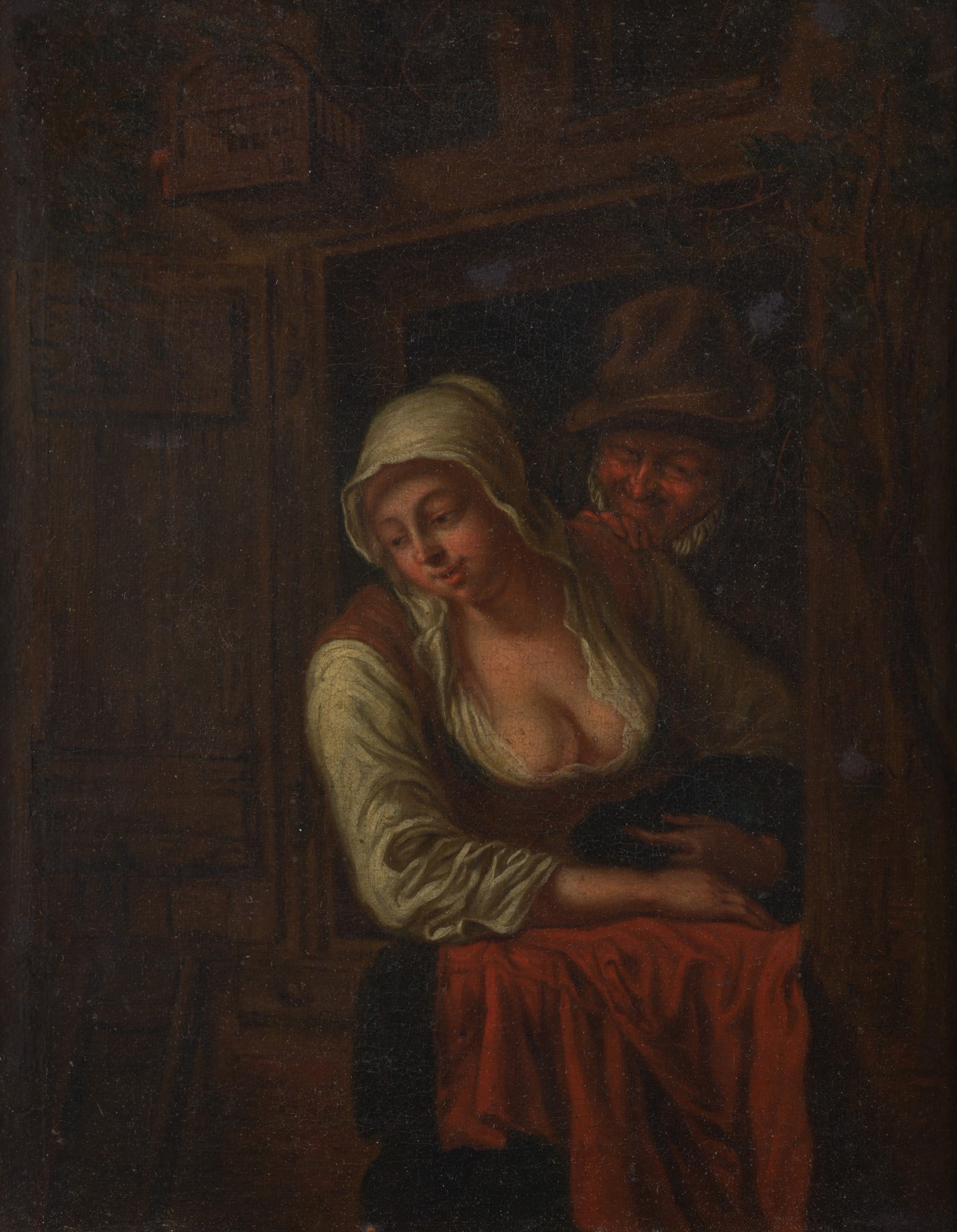 Scuola Fiamminga, XVII sec. - Coppia alla finestra (1 of 3)