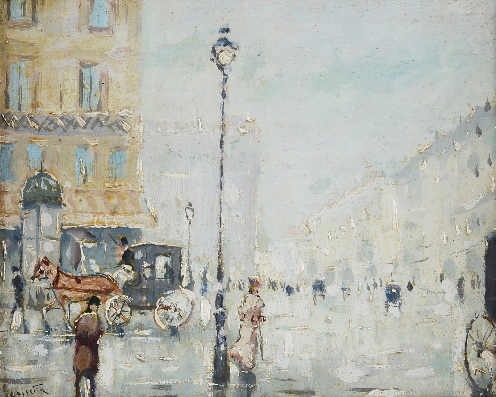 Pietro Scoppetta (Amalfi, 1863 - Napoli, 1920) - Veduta Parigina (1 of 3)