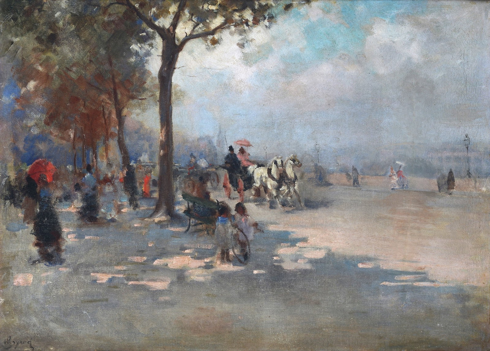 Scuola Francese, XIX sec. - Scorcio parigino (1 of 3)