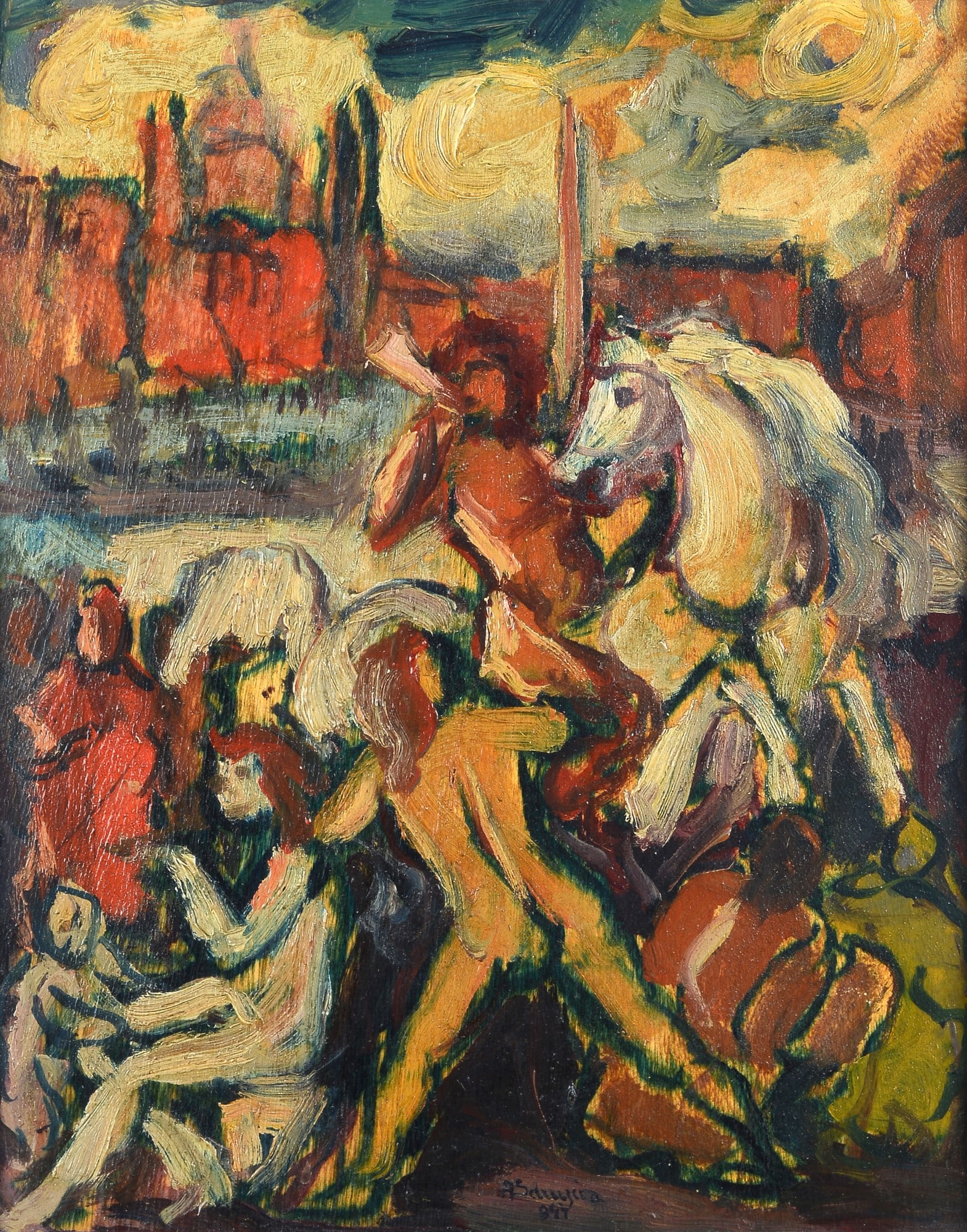 Achille Sdruscia (Roma, 1910 - 1994, ) - Figure, 1941 (1 of 3)