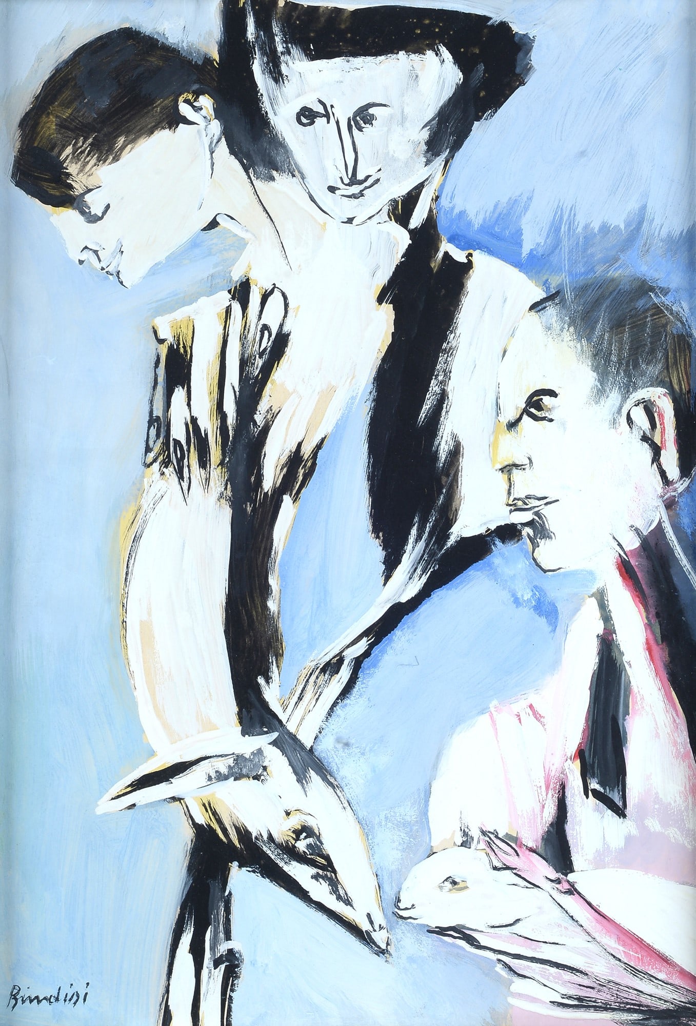 Remo Brindisi (Roma, 1918 - Lido di Spina, 1996) ? Figure (1 of 3)