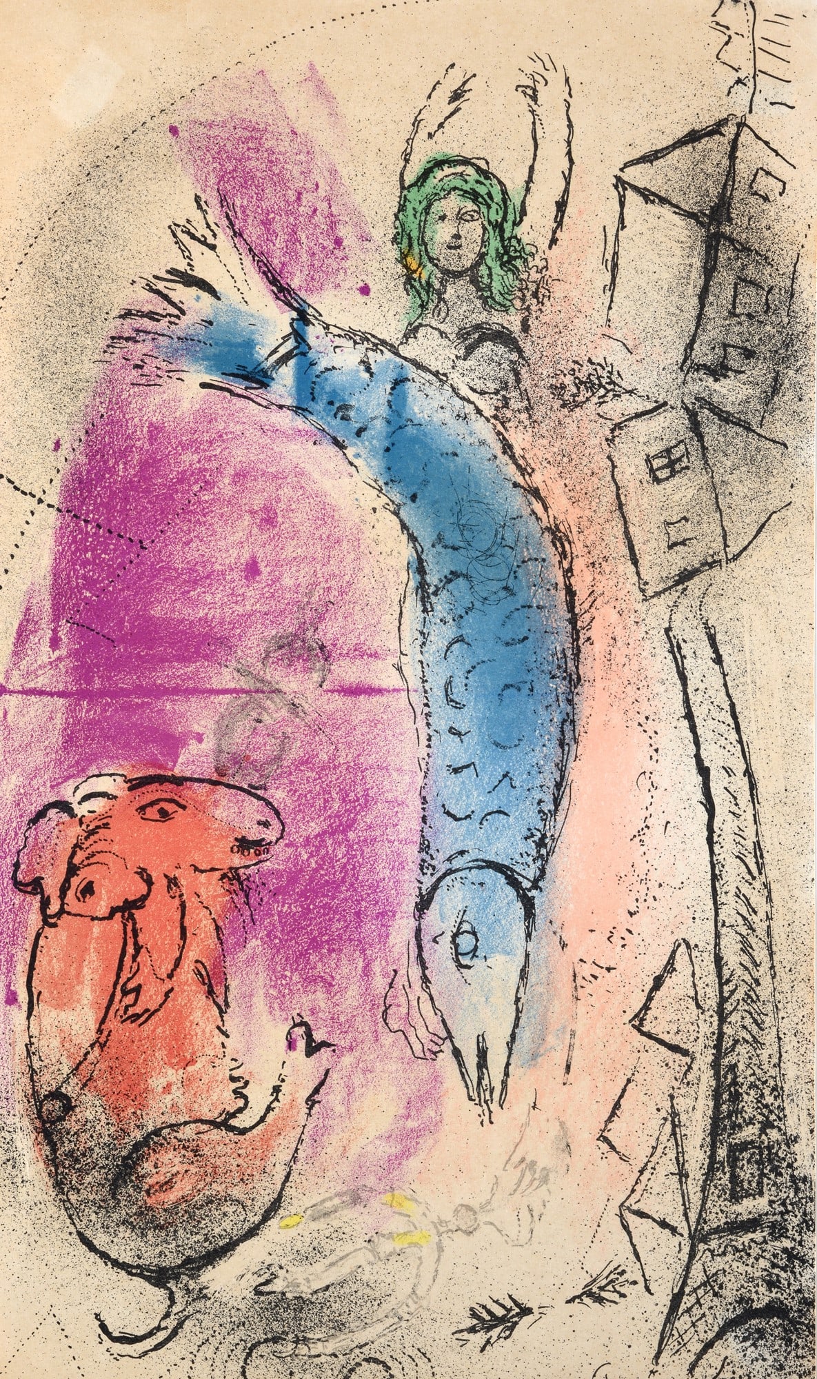 Marc Chagall (Vitebsk, 1887 - Saint Paul de Vence, 1985) - Senza titolo (1 of 4)