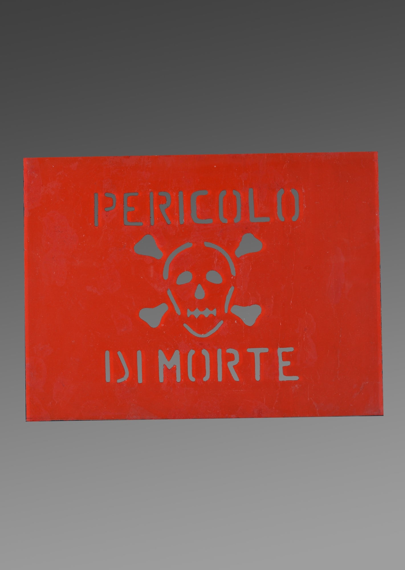 Michelangelo Pistoletto (Biella, 1933) - Pericolo di morte, 1971 (1 of 2)