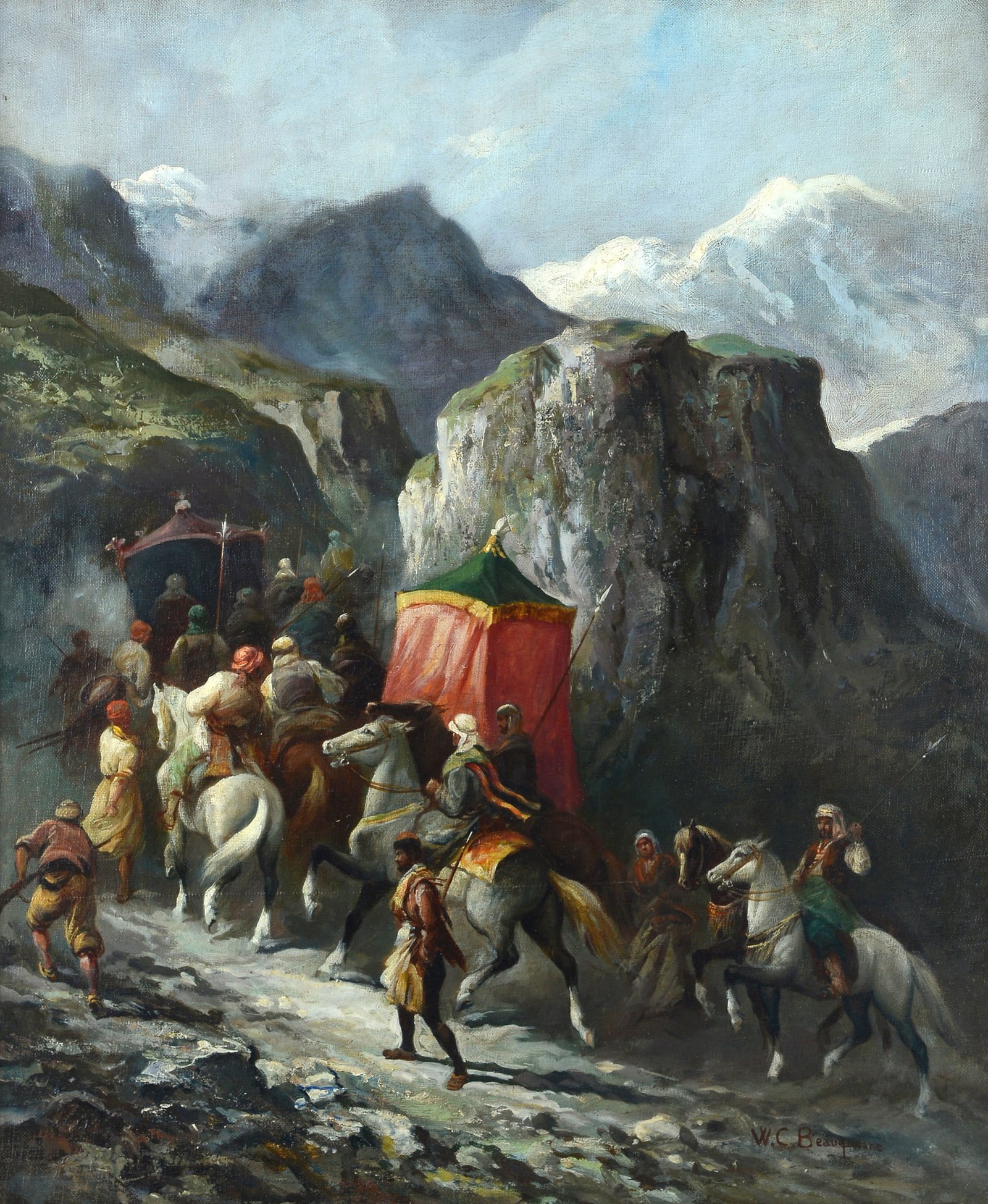 Attr. a Wilfrid Constant Beauquesne (1847 - 1913) - Carovana (1 of 3)